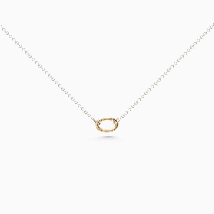 Delicate Hinge Link Necklace | Silver