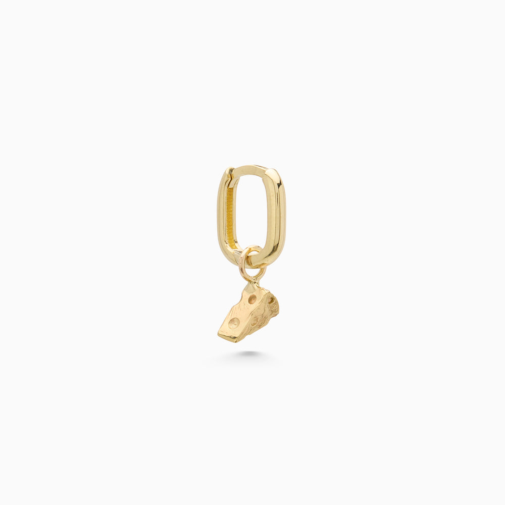 Cheese Earring | Gold