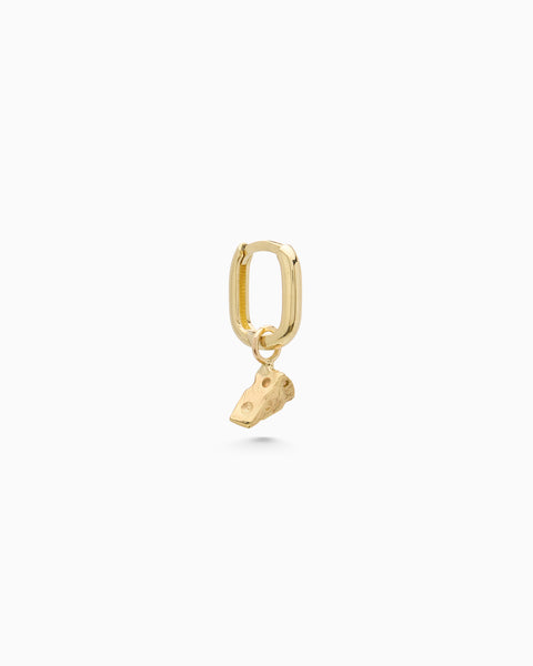 Cheese Earring | Gold