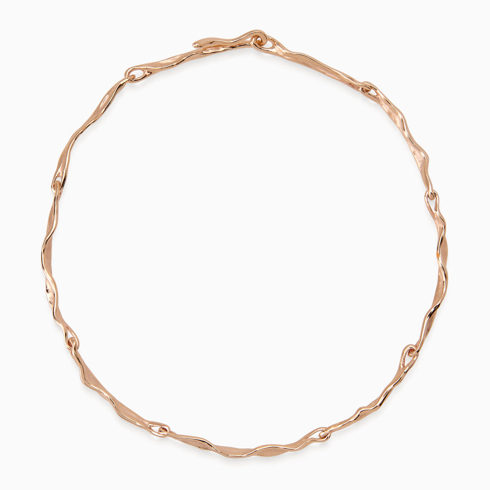 Sculpt Necklace | Rose Gold