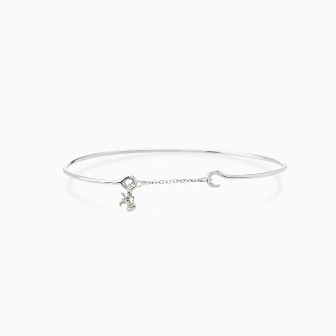Pendant Weave Bracelet | Silver