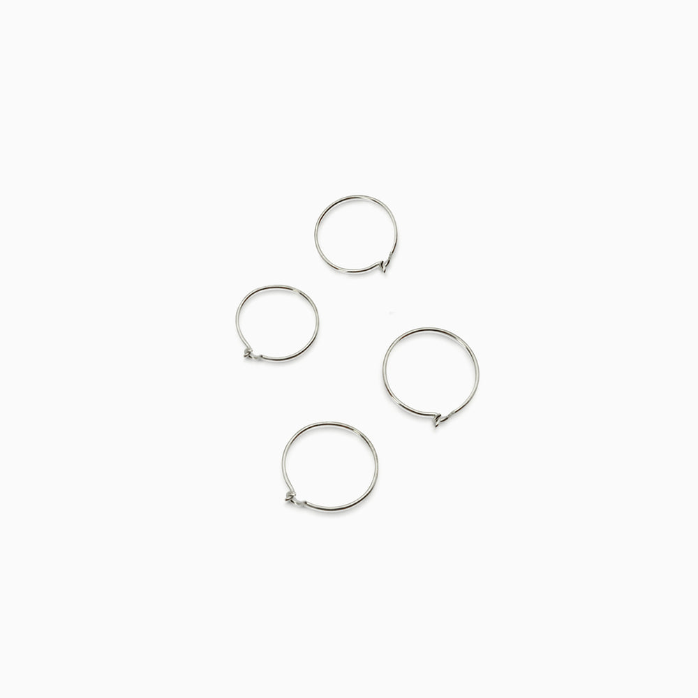 Coil Hoops | Silver