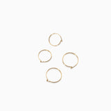 Coil Hoops | Gold