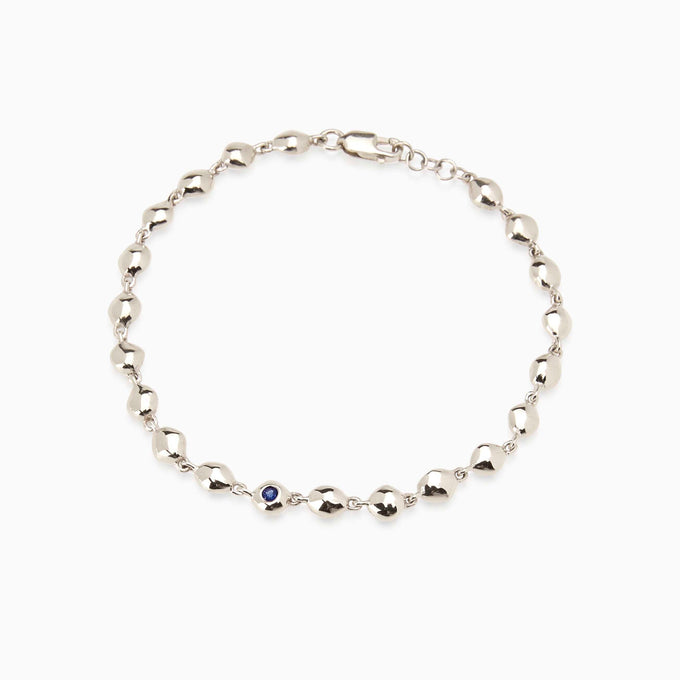 Ripple Stone Bracelet | Silver