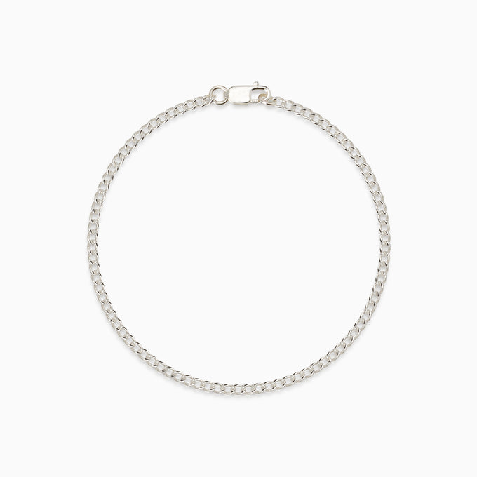Curb Chain Bracelet | Silver