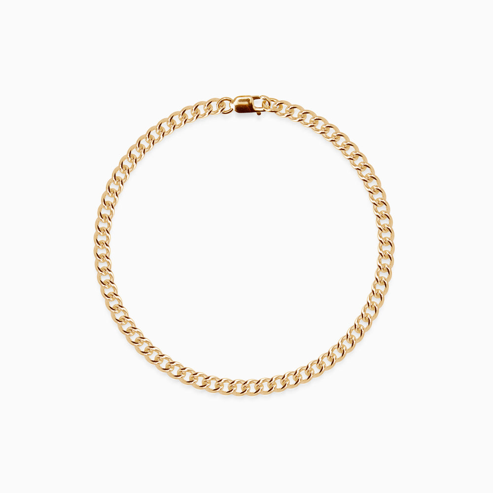 Curb Chain Bracelet | Yellow Gold