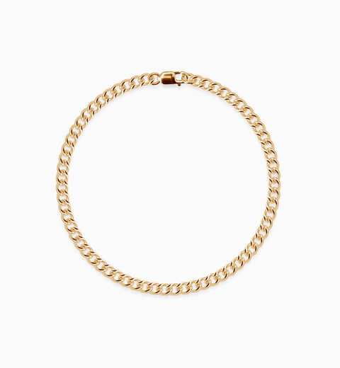 Curb Chain Bracelet | Yellow Gold