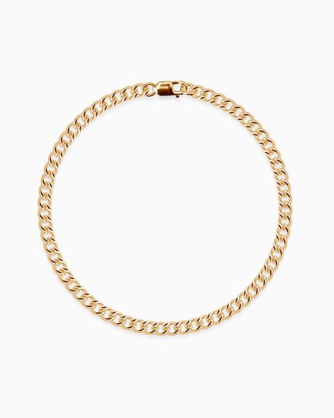 Curb Chain Bracelet | Yellow Gold