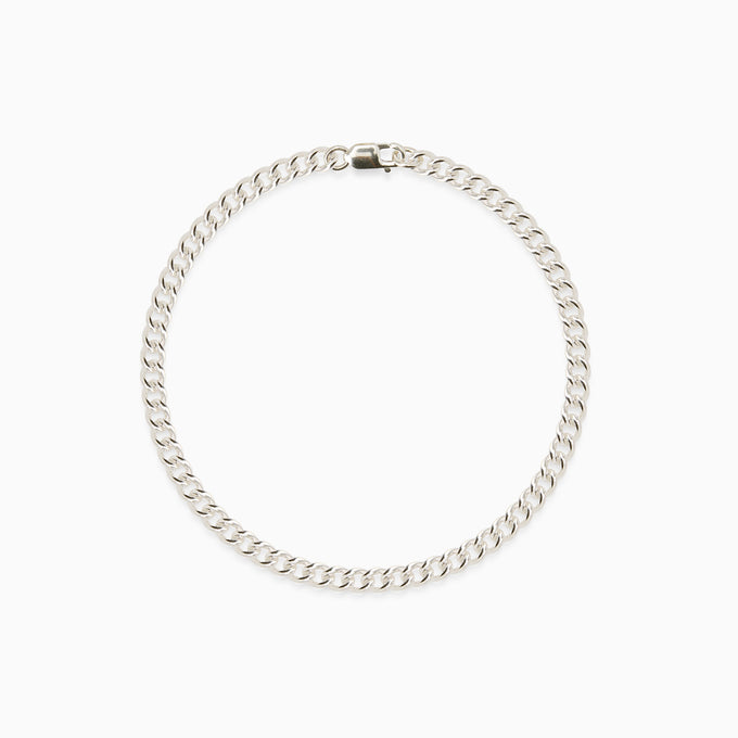 Curb Chain Bracelet | Silver