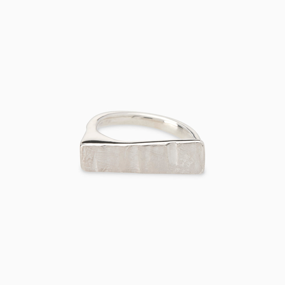 Curved Veil Ring | Silver