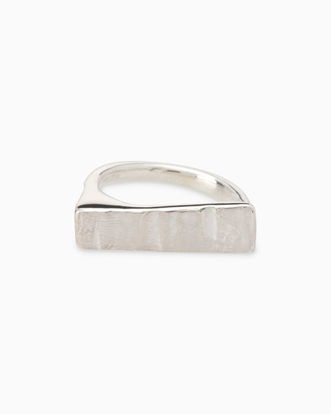 Curved Veil Ring | Silver