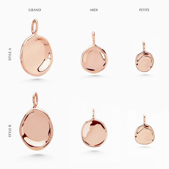 Custom Engraved Pendant | Rose Gold