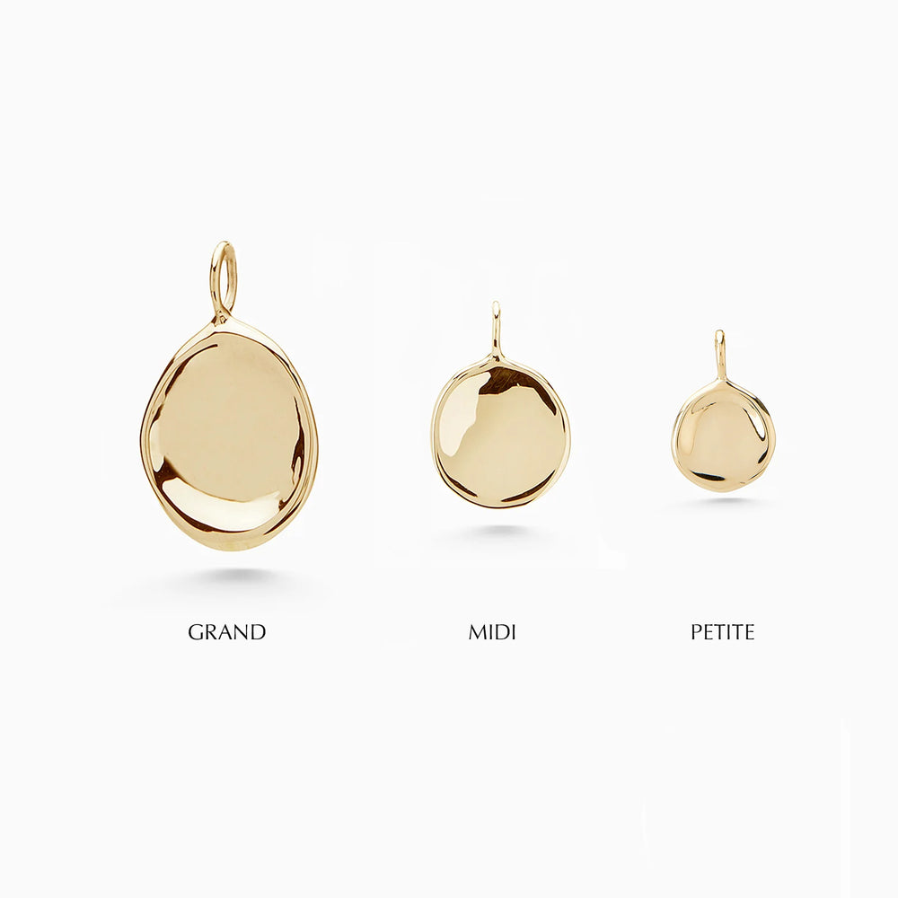 Custom Engraved Pendant | Yellow Gold