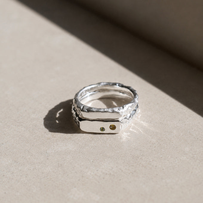 Engraved Kindred Ring | Silver