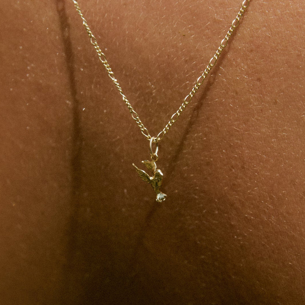 Bluebird Pendant | Yellow Gold