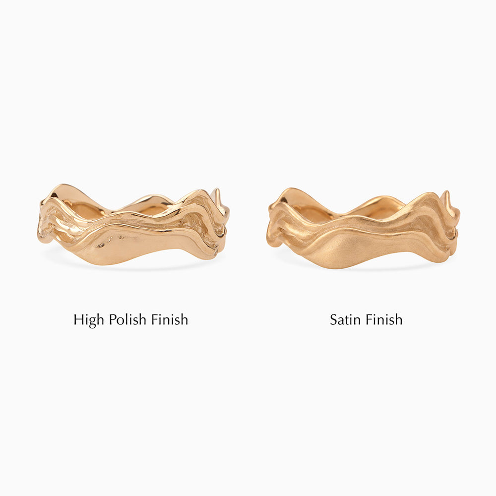 Sculpt Band Ring | Rose Gold