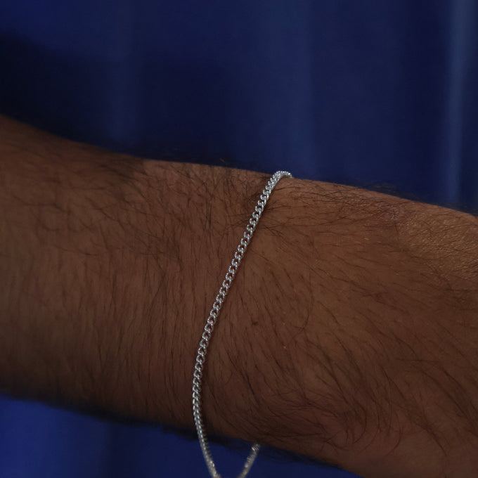 Curb Chain Bracelet | Silver