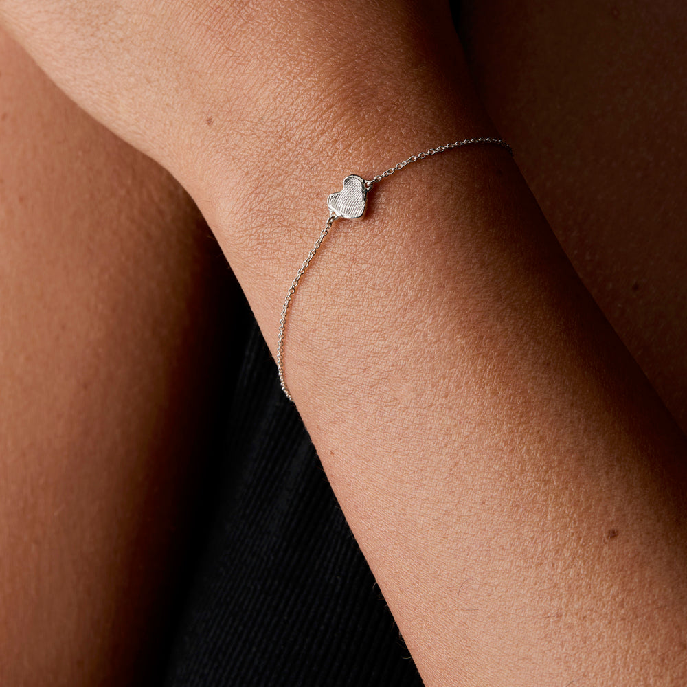 Impression™ Heart Bracelet | White Gold