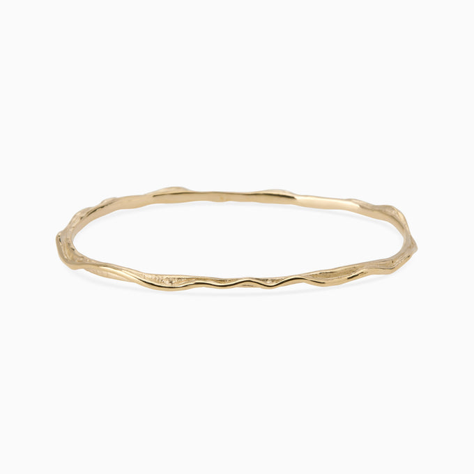 Sculpt Bangle | Yellow Gold