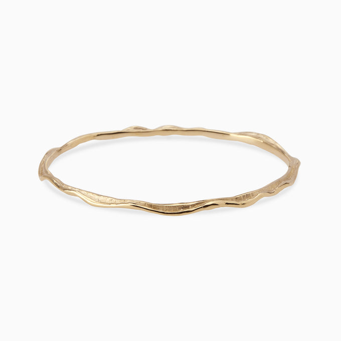 Sculpt Bangle | Yellow Gold