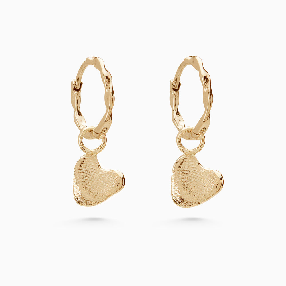 Impression™ Heart Earring Charm | Yellow Gold