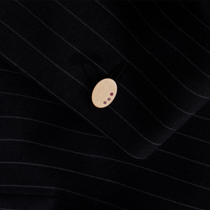 Halo Stone Cufflinks  | Yellow Gold
