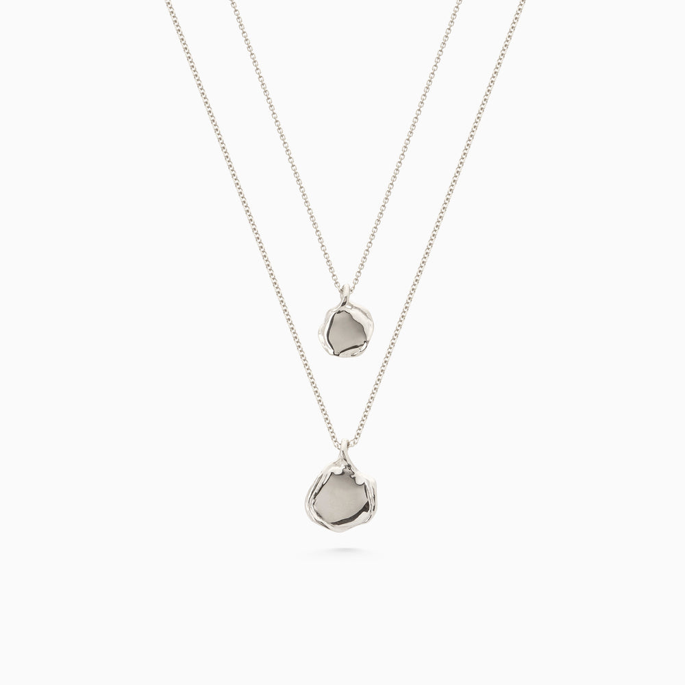 Custom Engraved Wave Pendant | Silver