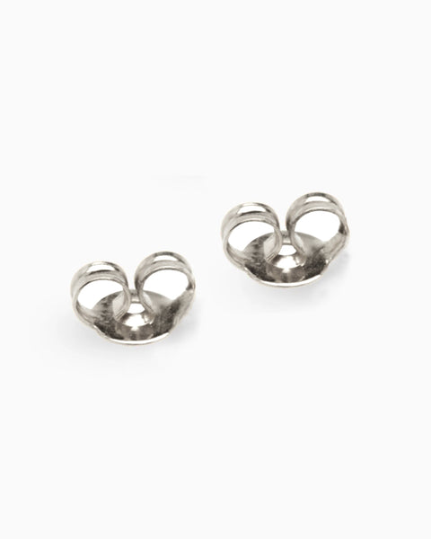 Earring Backs | White Gold