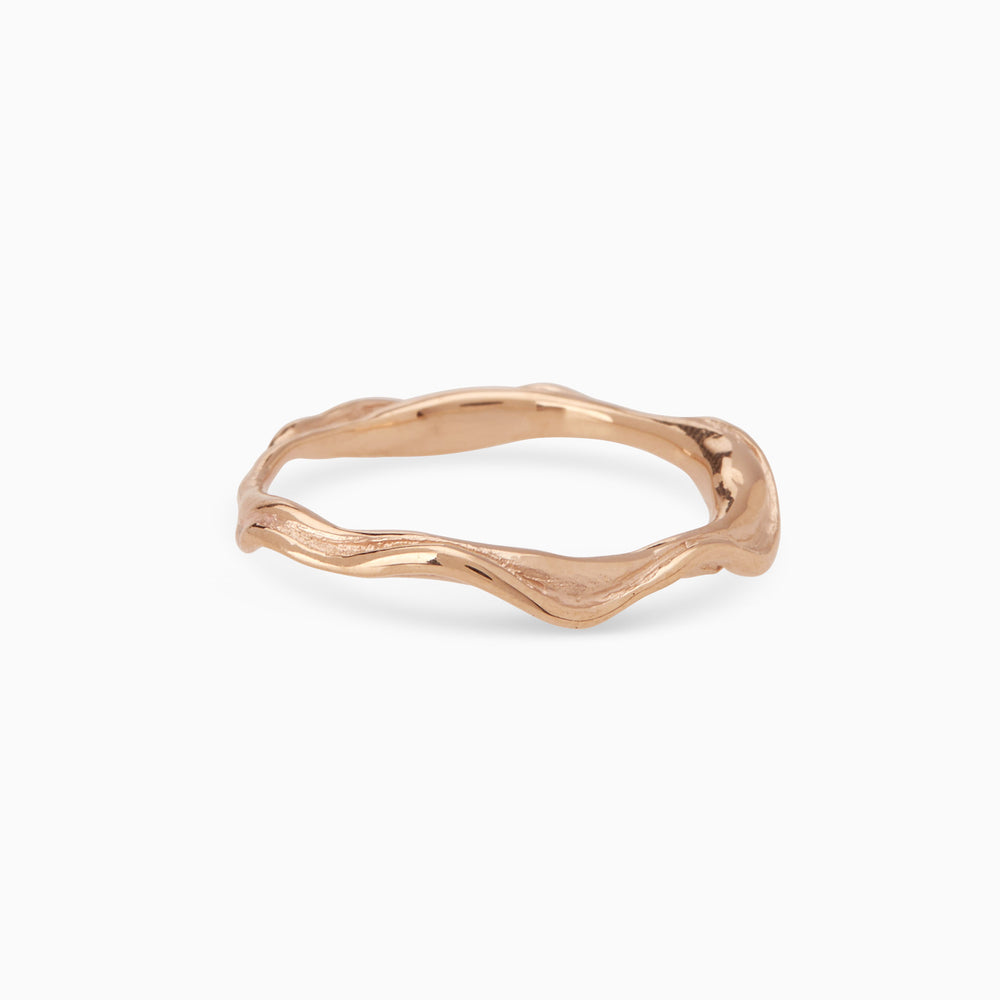Delicate Sculpt Ring | Rose Gold