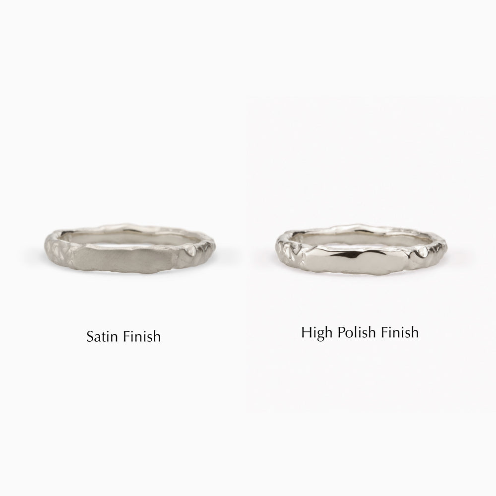 Engraved Kindred Ring | White Gold