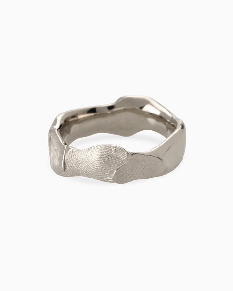 Impression™ Wave Ring | White Gold