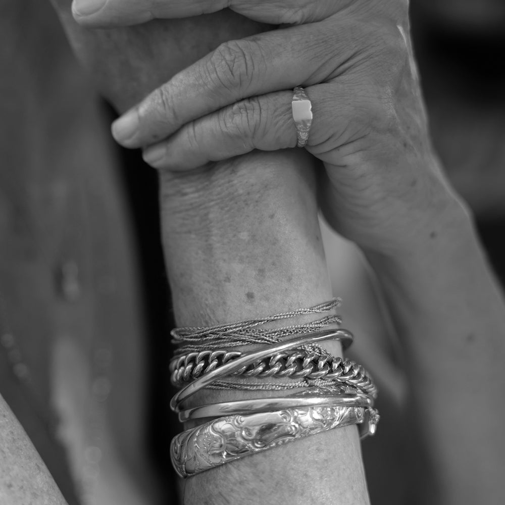 Slate Stone Signet Ring | Silver