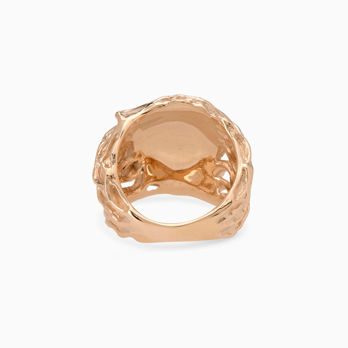 Ivy Signet Ring | Rose Gold
