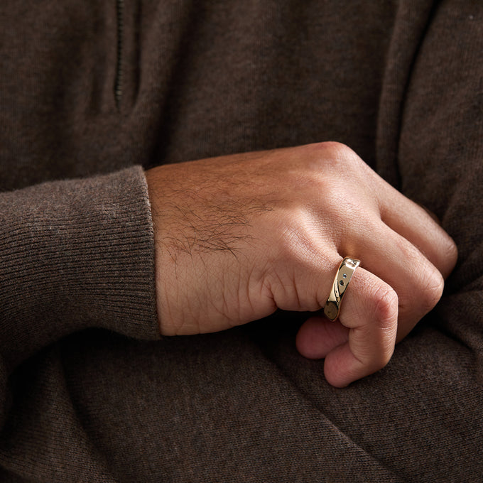 Swell Stone Ring | Yellow Gold