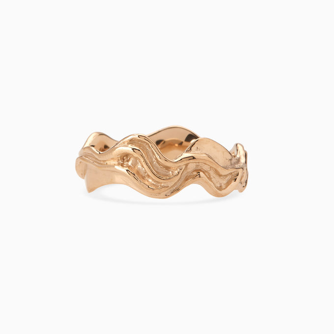 Sculpt Band Ring | Rose Gold