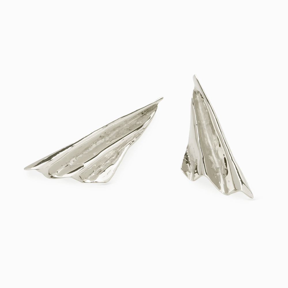 Fan Earrings | Silver