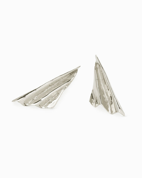 Fan Earrings | Silver