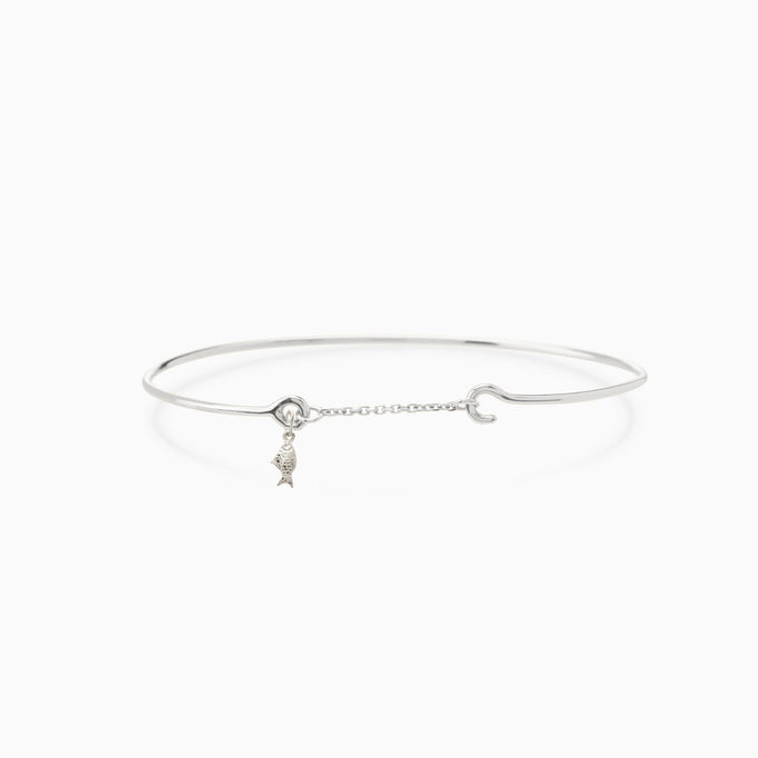 Pendant Weave Bracelet | Silver