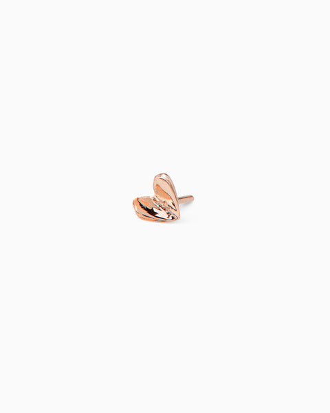 Open Heart Stud | Rose Gold