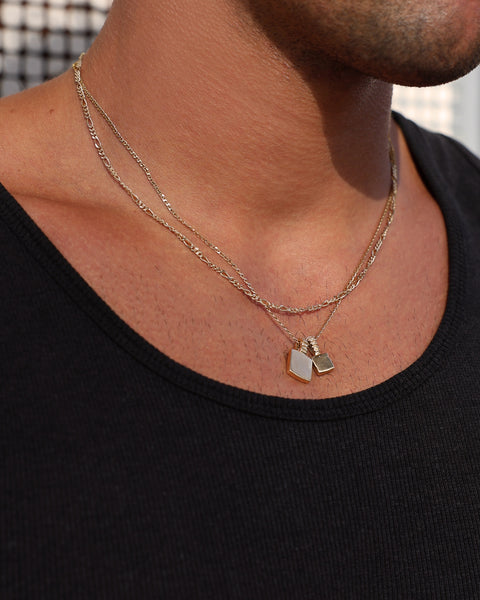 Figaro Chain Necklace | Yellow Gold