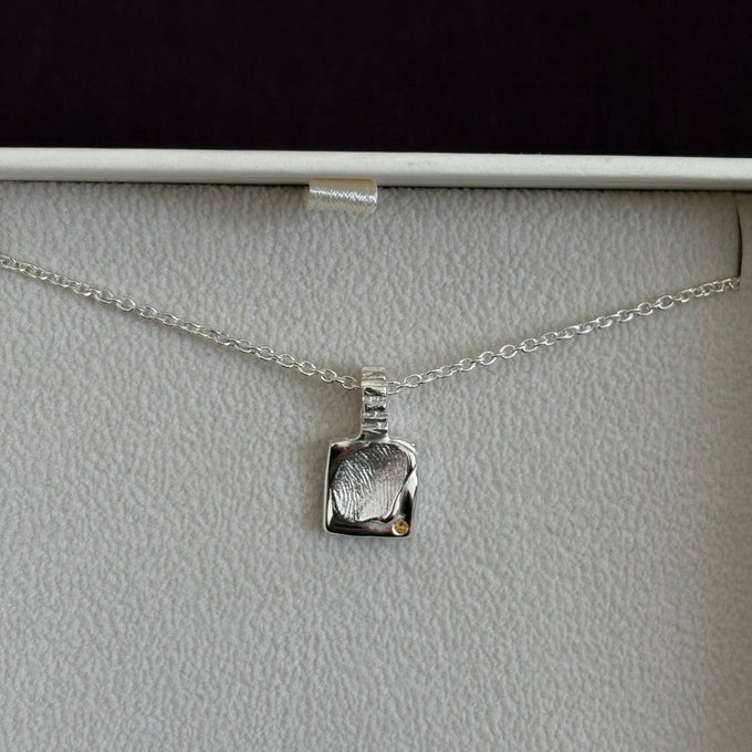Impression™ Slate Pendant | Silver