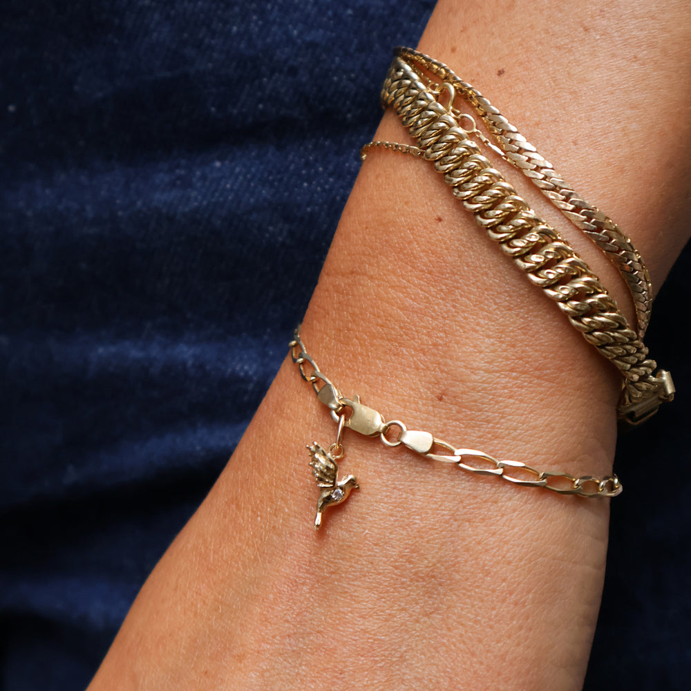 Bluebird Pendant | Yellow Gold