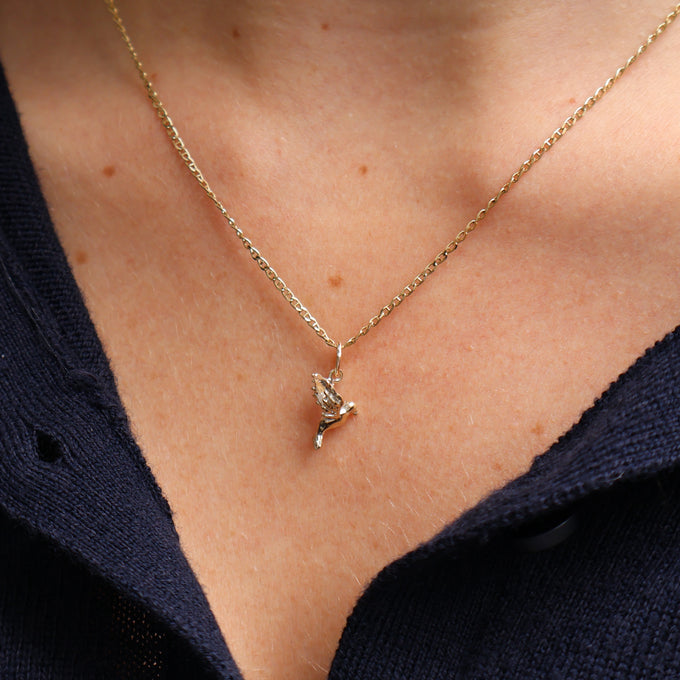 Bluebird Pendant | Yellow Gold