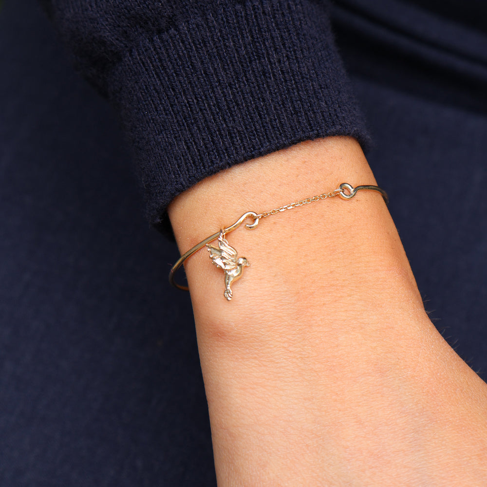 Bluebird Pendant | Yellow Gold