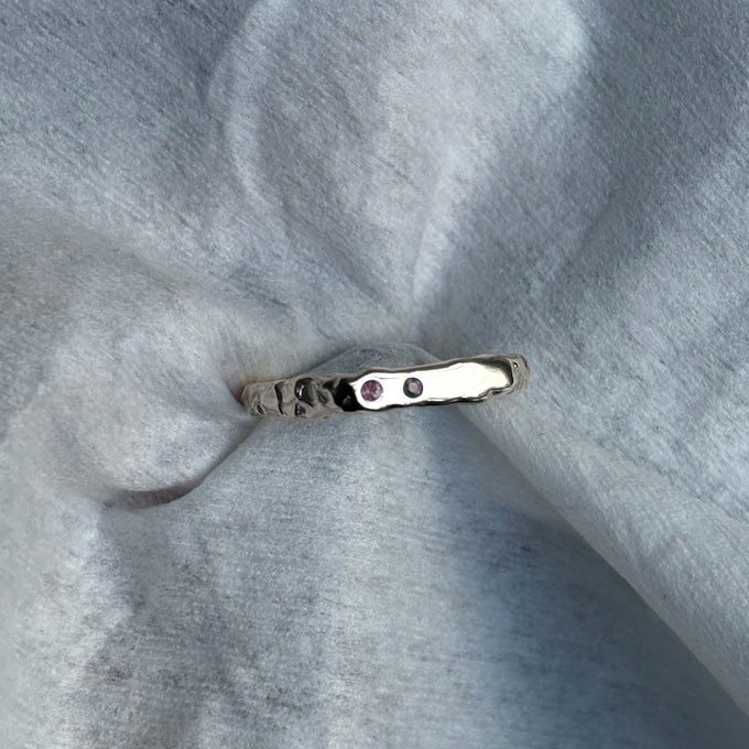 Custom Kindred Ring (Stones & Engraving) | Silver