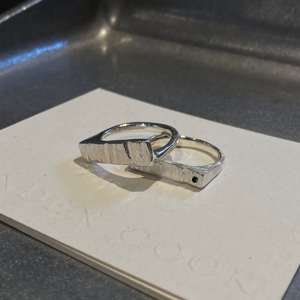 Veil Stone Ring | Silver