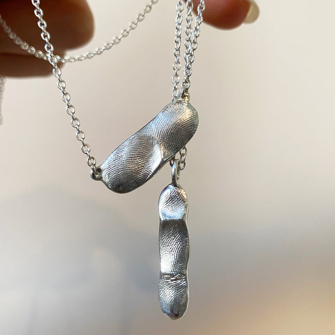 Impression Bar Necklace | Silver