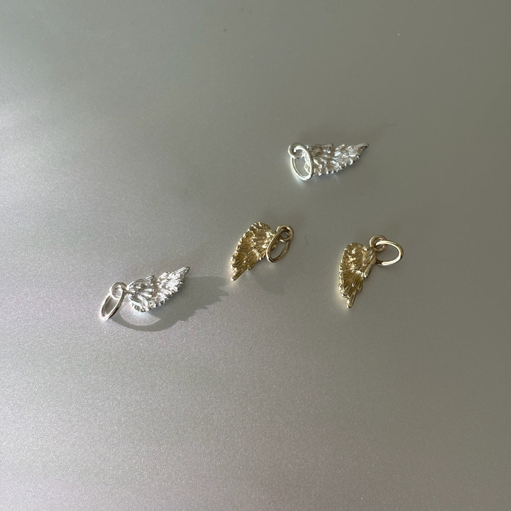 Angel Wing Charm | Yellow Gold