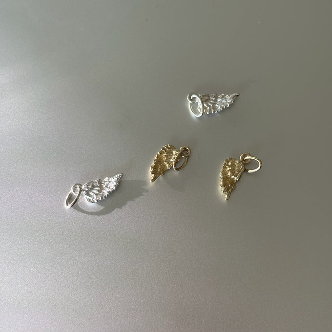 Angel Wing Charm | Yellow Gold