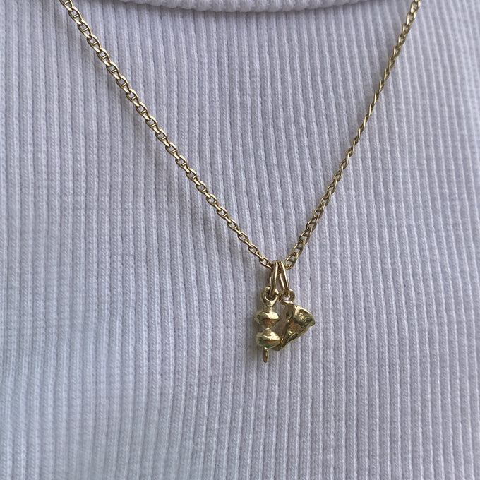 Cheese Pendant | Gold